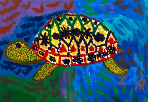 Цветная черепаха